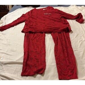 Women's Winter Season Pajama Set Red XL